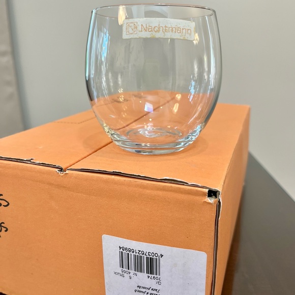 Set of 6 Nachtmann Vivendi Crystal Glass Punch Cups Rocks Bowleglass NIB MCM - Picture 2 of 10